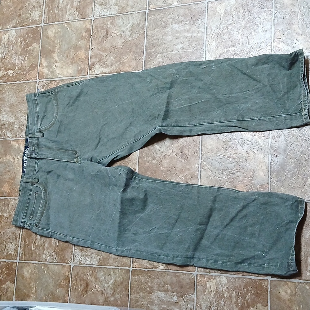 GUC Akoo Olive Jean Pants for Men straight Size 40